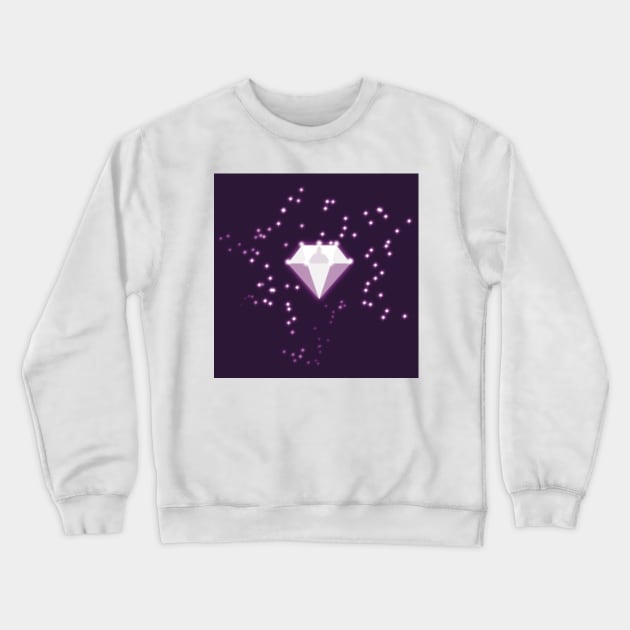 Diamond shines on a fitted facemask or t-shirt Crewneck Sweatshirt by marina63